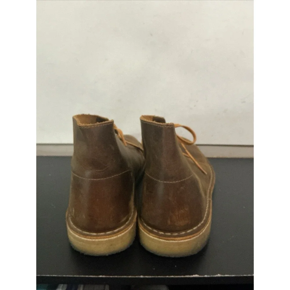 Clarks Originals Desert Boots Distressed Brown Leather Crepe Sole Men's 11 M US